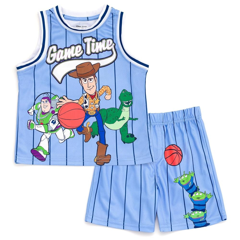 Disney Boys' Basketball Jersey & Shorts Set – Athletic Outfit for Toddlers & Big Kids (2T-10/12... | Amazon (US)