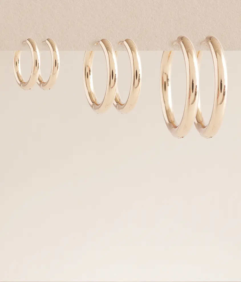 3 Pack Hoop Earring Set | Buckle