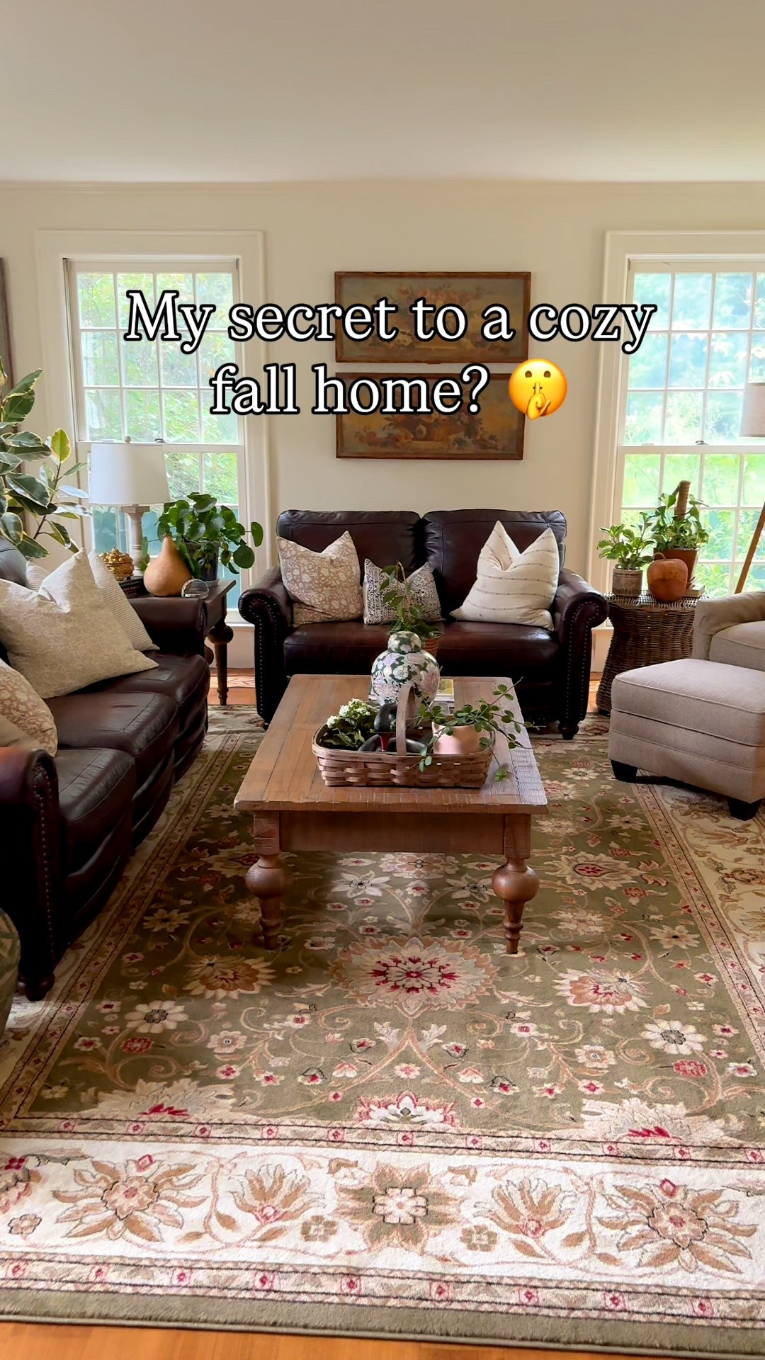 Garden's almost over, but the green isn't! 🌿

Welcome to my cozy fall living room tour, where I'm celebrating the shift from outdoor blooms to my favorite houseplants! (And I guess you can say I’m a bit of a plant hoarder?!? 😂)

This year, I'm leaning heavily into the beauty of organic decor, mix n match textiles, and a touch of vintage charm found on my latest thrift and flea market trips.

I'm obsessed with my accent color—you guessed it, GREEN! It ties together the vintage woods, the inherited rugs, and my wonderful indoor jungle, making the whole room feel like a cozy, sophisticated extension of my garden.

Plants featured in this indoor jungle:
• Ficus Tineke
• Hoya Black Margin
• Pilea Peperomioides (Chinese Money Plant)
• Pothos Marble Queen
• Peperomia Golden Gate & Hope
• Philodendron Burle Marx
• Monstera Deliciosa (Swiss Cheese Plant)

Are you growing any of these? Let me know which plant you want to see more of! 🪴



#LTKSaleAlert #LTKSeasonal #LTKHome