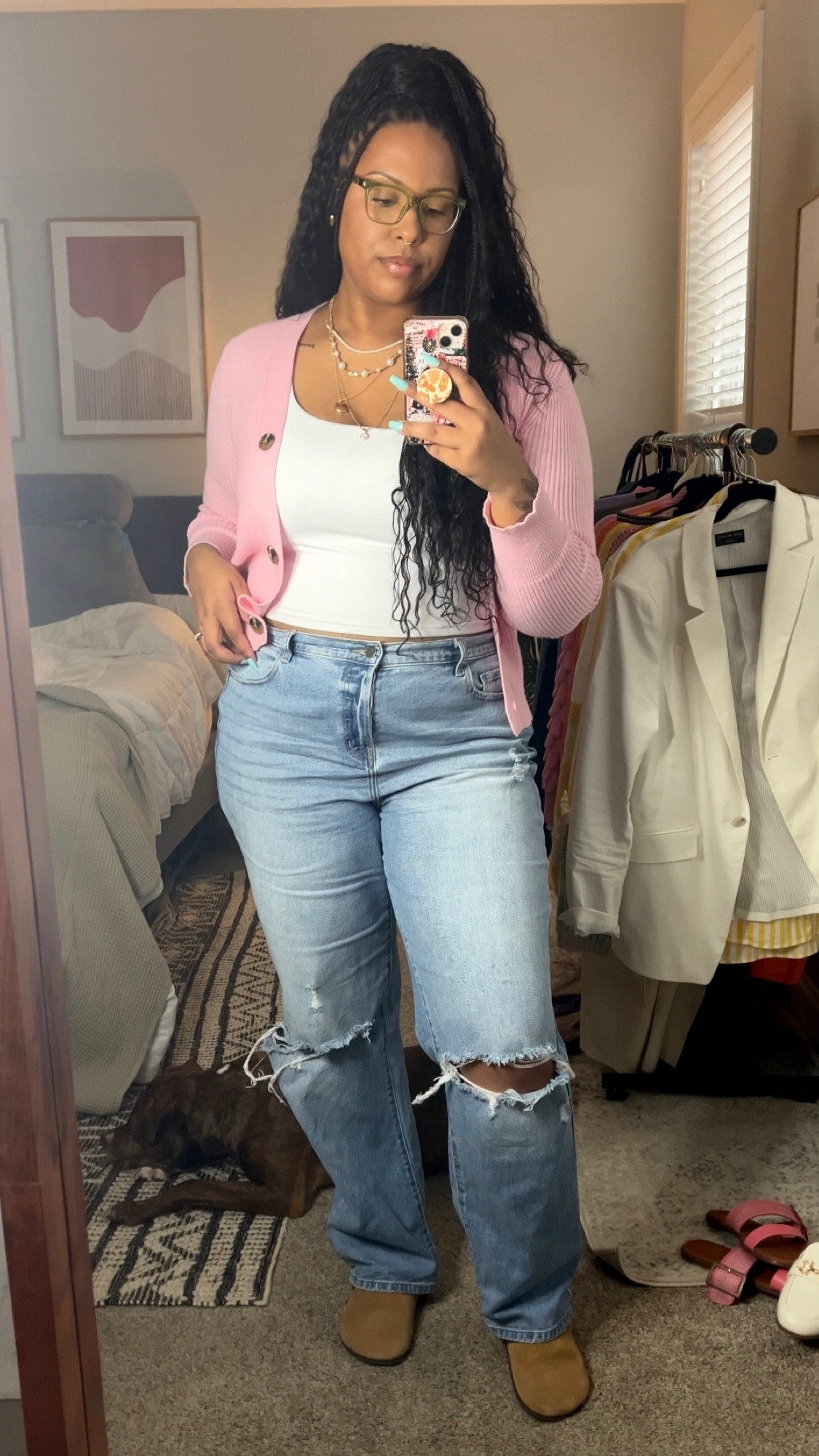 My go to outfit combo: tank, cardigan, and jeans! 

The jeans are from Fashion Nova Tall As You Please Ripped Straight Leg Jeans - Light Blue Wash size 16 Plus (Alternatives are linked)

Tall women fashion
Tall girl friendly fashion
Tall women
6’0

#LTKstyletip #LTKmidsize #LTKplussize