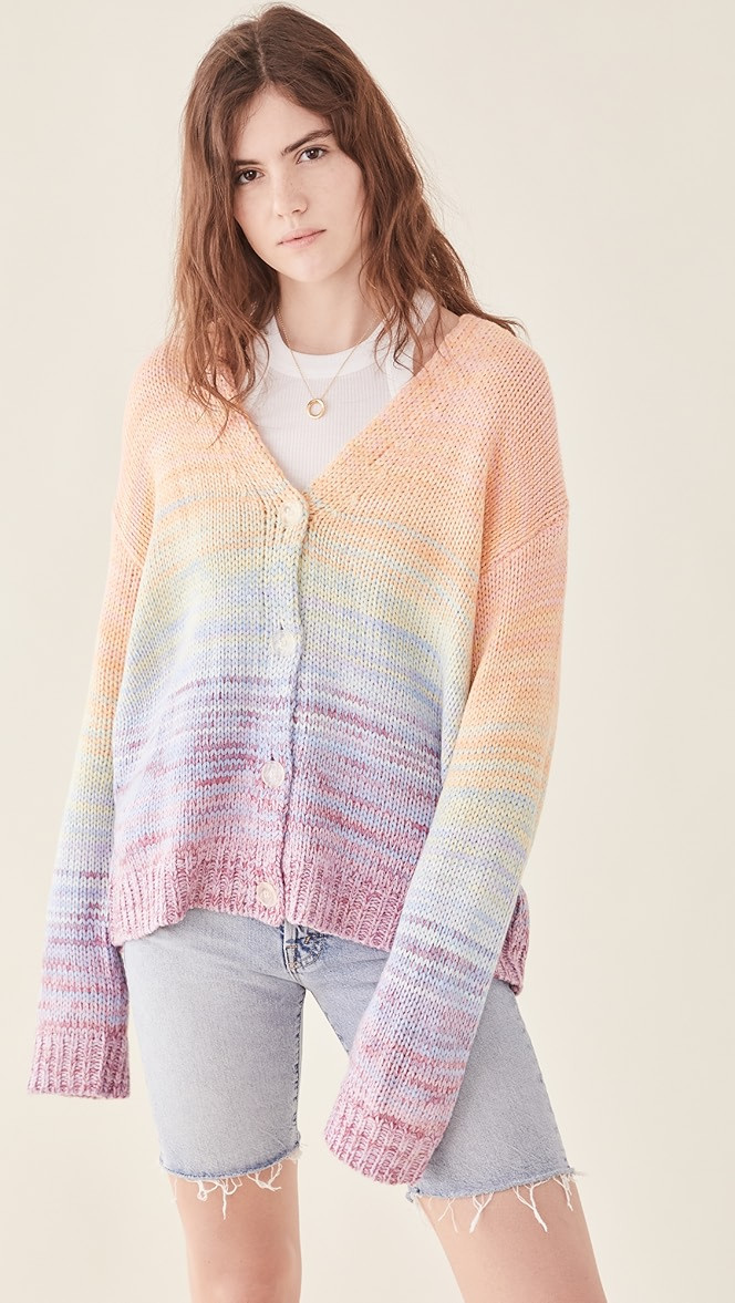 Mixed Marl Stripe Cardigan | Shopbop