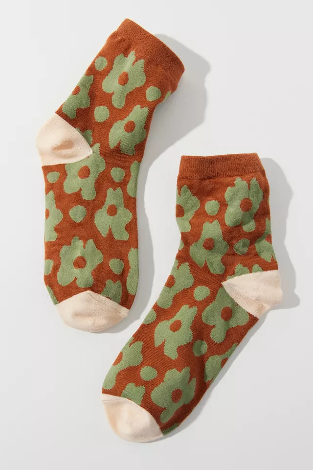 Trippy Floral Sock | Urban Outfitters (US and RoW)