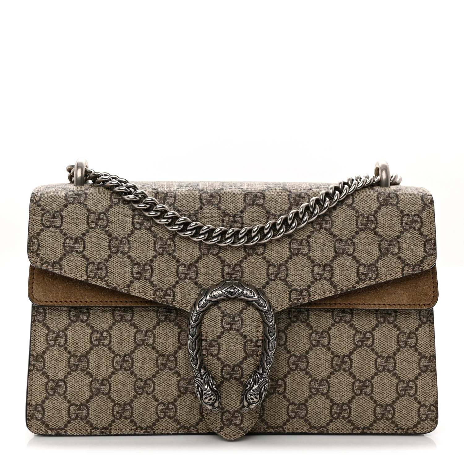 GG Supreme Monogram Small Dionysus Shoulder Bag Taupe | FASHIONPHILE (US)