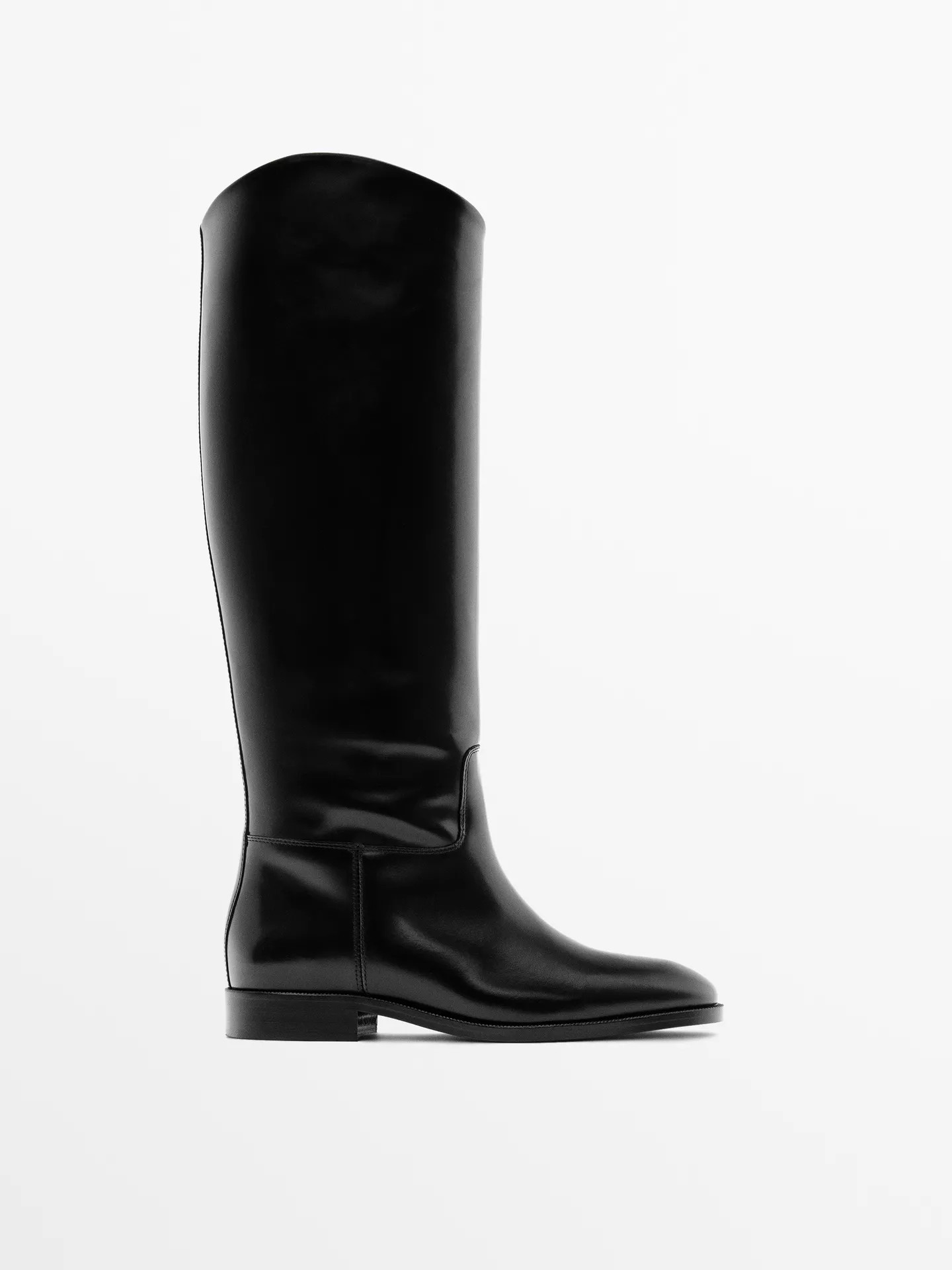 Leather riding boots | Massimo Dutti UK