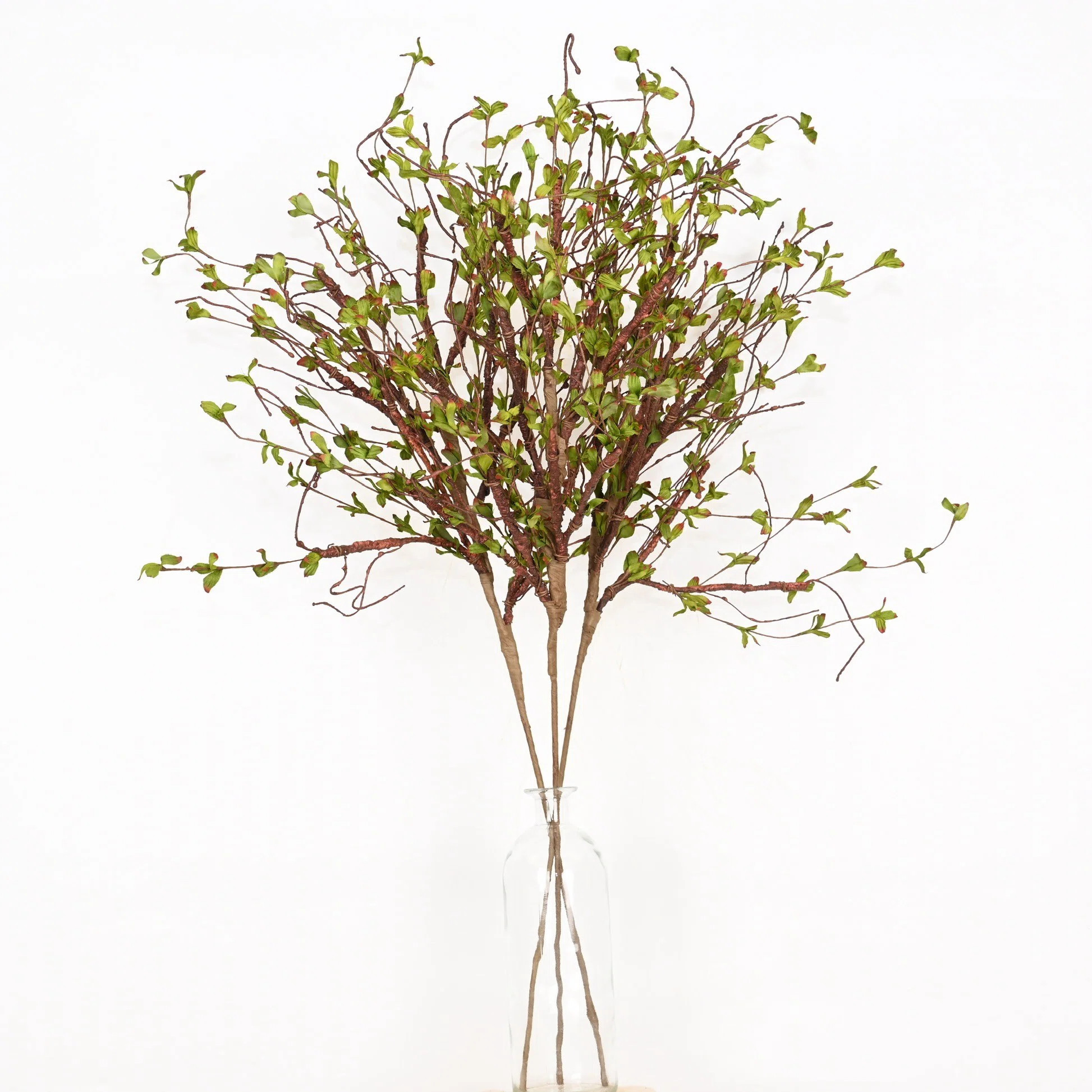 36" Artificial Farmhouse Twig Branches Floral Arrangement For Vase Filler, Long Stem Faux Leafage... | Wayfair North America