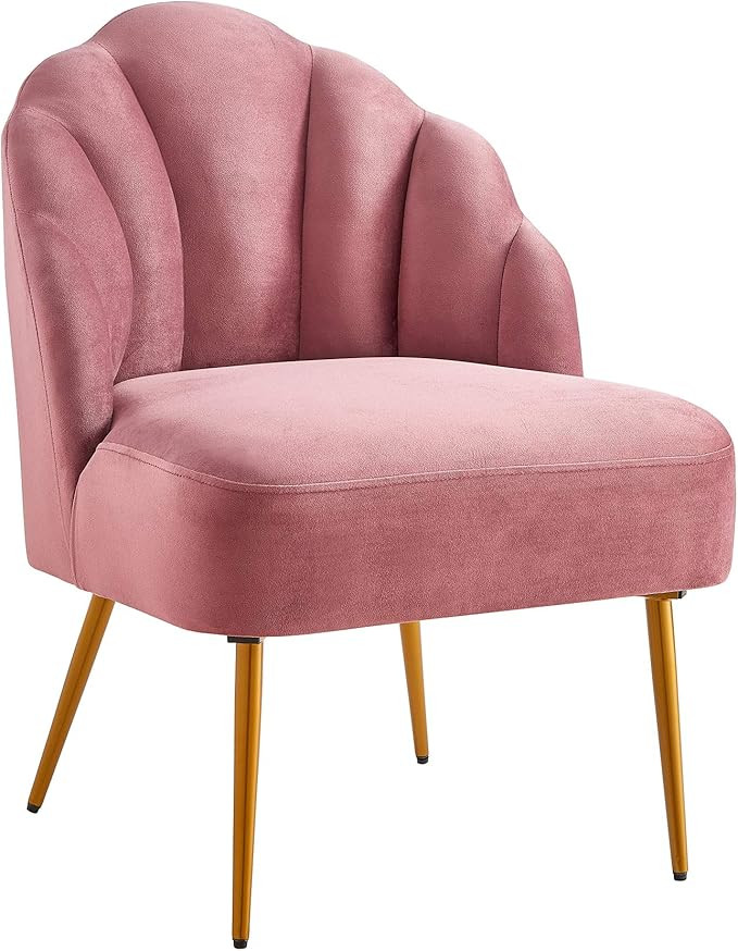 Ball & Cast Accent Chair, 23.5"W x 26"D x 32.25"H, Rose | Amazon (US)