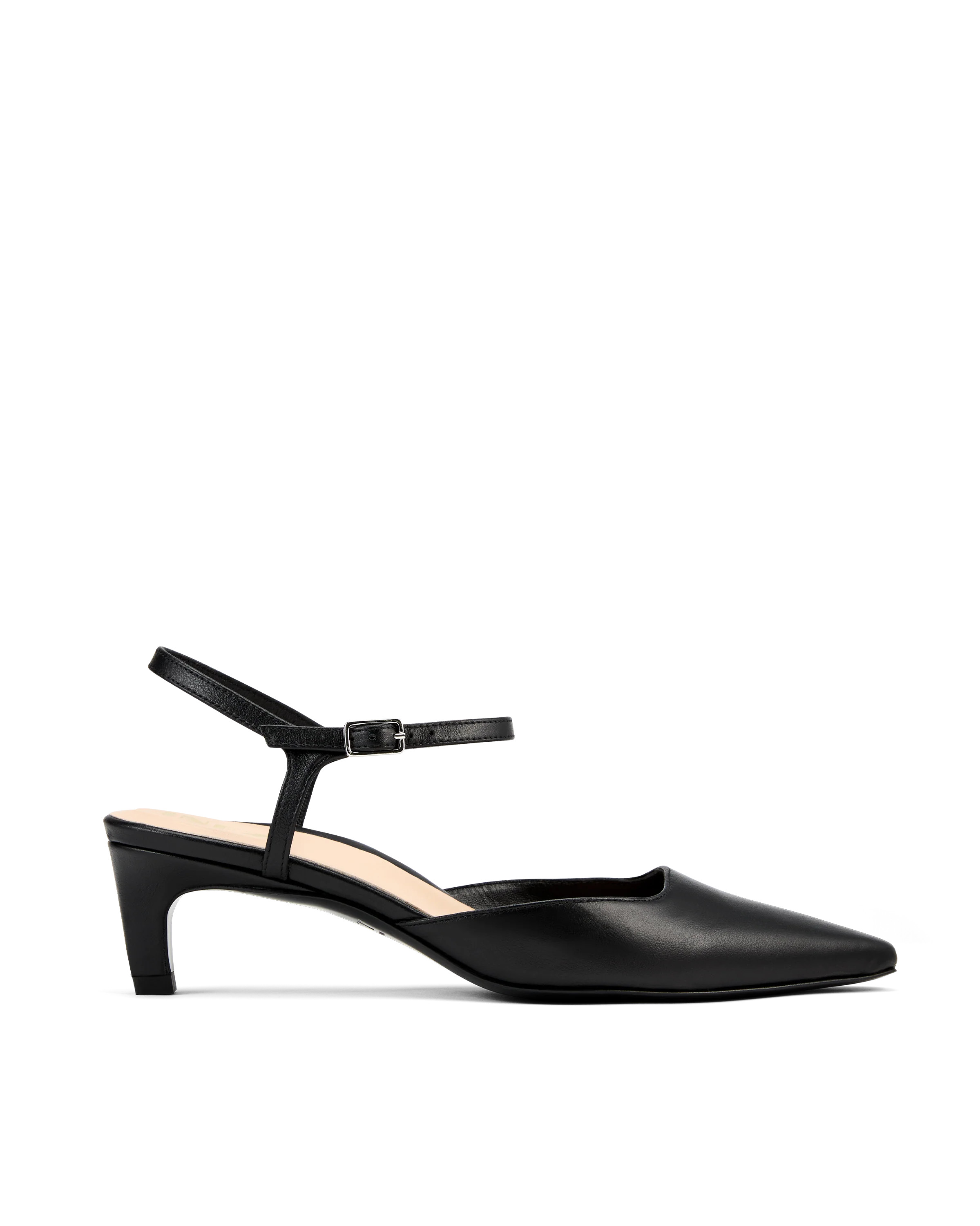 Francesca: Black Nappa | Inez Shoes, LLC