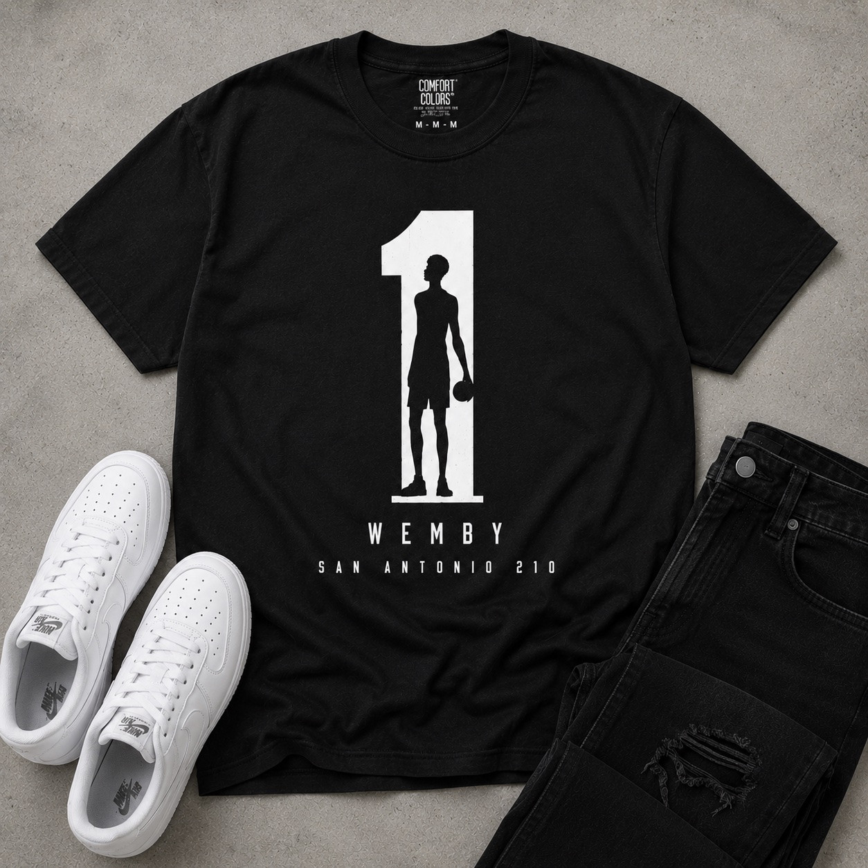 A subtle nod to Victor “Wemby” Wembanyama, the San Antonio superstar. You don’t need typical fan gear to support your team! This Comfort Colors shirt is perfect for heading to the game, a watch party, or team day at work!

#LTKdayinmylife #LTKfitnessgoals #LTKActive