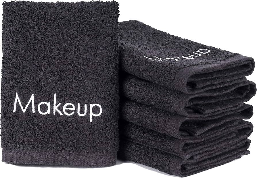 Arkwright Makeup Remover Wash Cloth - (Pack of 6) 100% Cotton Soft Quick Dry Fingertip Face Towel... | Amazon (US)