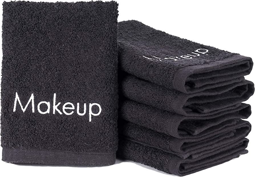 Arkwright Makeup Remover Wash Cloth - 100% Cotton Soft Quick Dry Fingertip Face Towel Washcloths ... | Amazon (US)