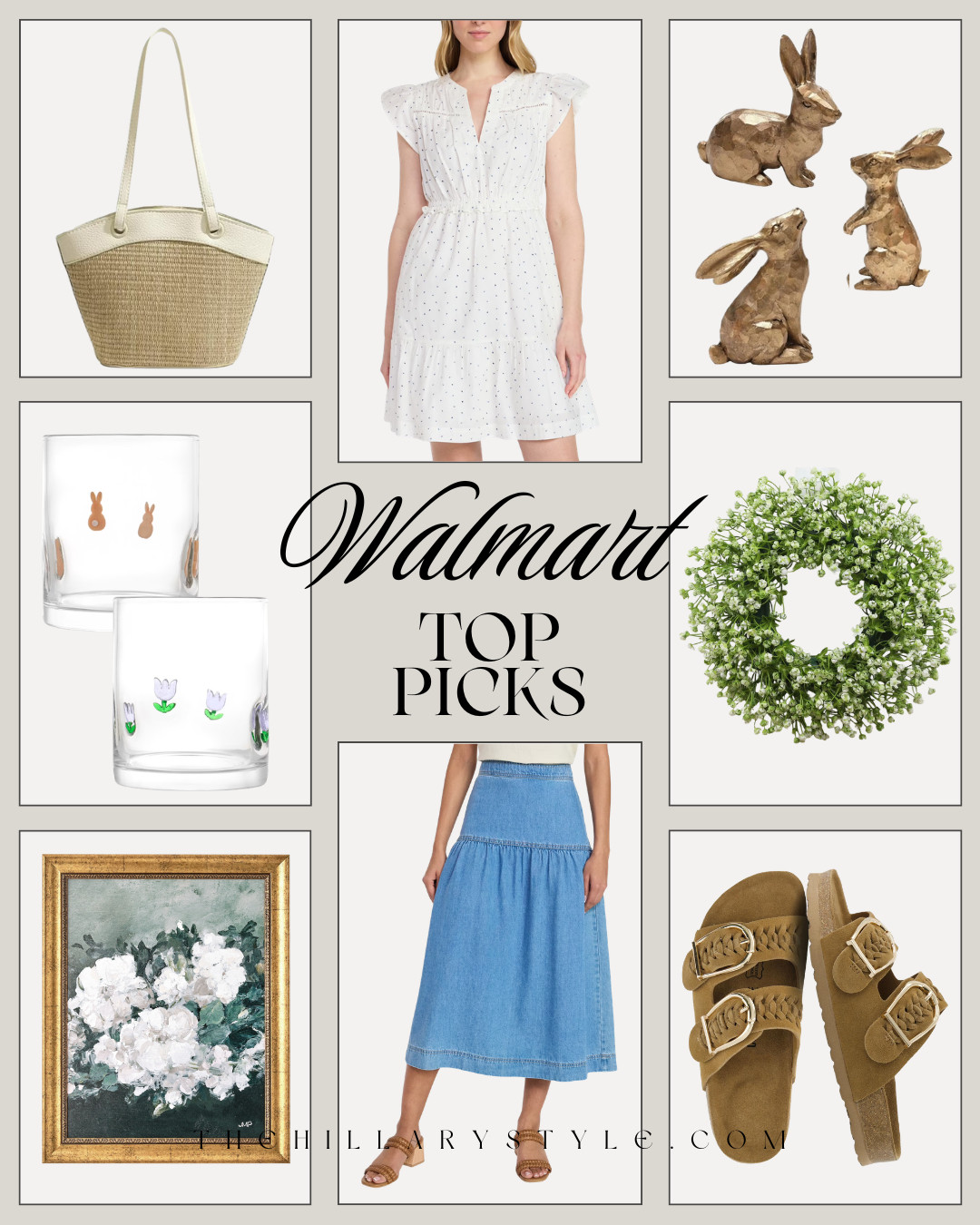 Walmart Spring Arrivals: Affordable Neutral Home & Fashion Finds
Get ready for the season with these stunning Walmart new arrivals that look way more expensive than they are. This curated collection features a mix of warm minimalist home decor and effortless spring fashion. From the whimsical brass bunny figurines and baby's breath wreath to the tiered denim maxi skirt and eyelet flutter sleeve dress, these pieces are perfect for a fresh spring refresh. Whether you're styling a festive Easter table with these adorable tulip glasses or building a spring capsule wardrobe with textured straw bags and buckled slides, Walmart is delivering major quiet luxury vibes on a budget.

#TheHillaryStyle #WalmartFinds #WalmartStyle #SpringFashion #HomeDecor #SpringDecor #EasterInspo #BudgetFriendly #SpringCapsule #AffordableStyle #ModernOrganic #PinterestStyle #WalmartHome 

 

#LTKHome #LTKootd #LTKSeasonal #LTKHome