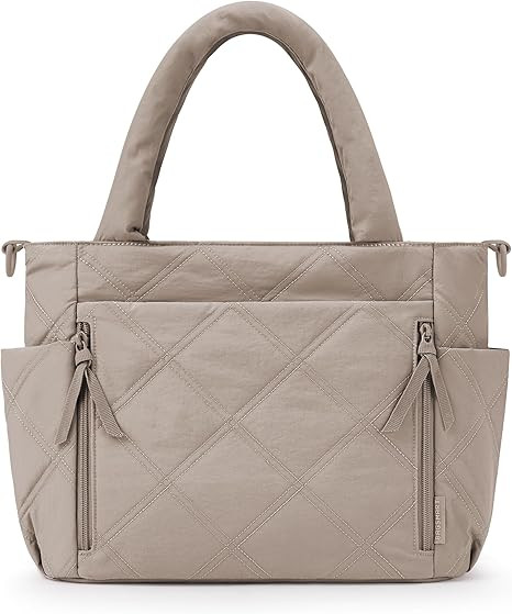 BAGSMART Tote Bag for Women, Puffer Tote Bag with Zipper, Shoulder Bag Handbag Quilted Tote Bag f... | Amazon (US)