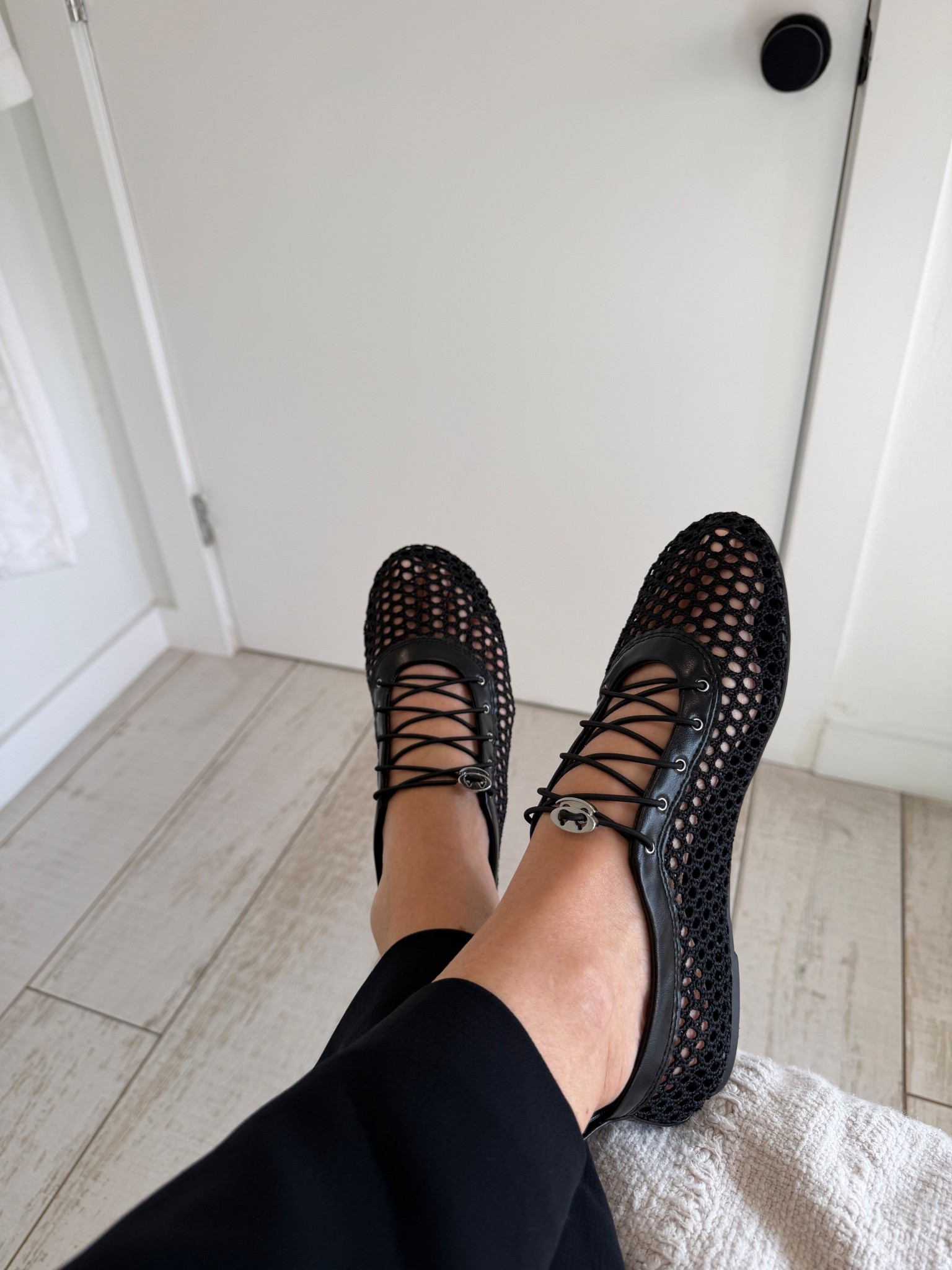 Cute mesh flats #tts