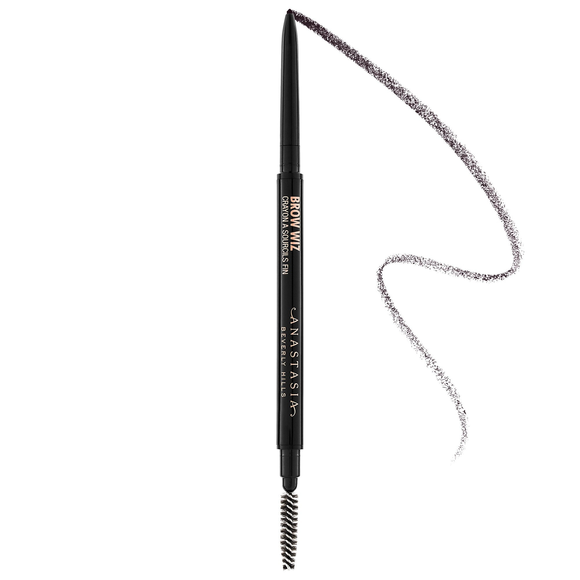 Anastasia Beverly Hills Brow Wiz Ultra-Slim Precision Detailing Eyebrow Pencil Ebony 0.003 oz/ 0.085 g | Sephora (US)