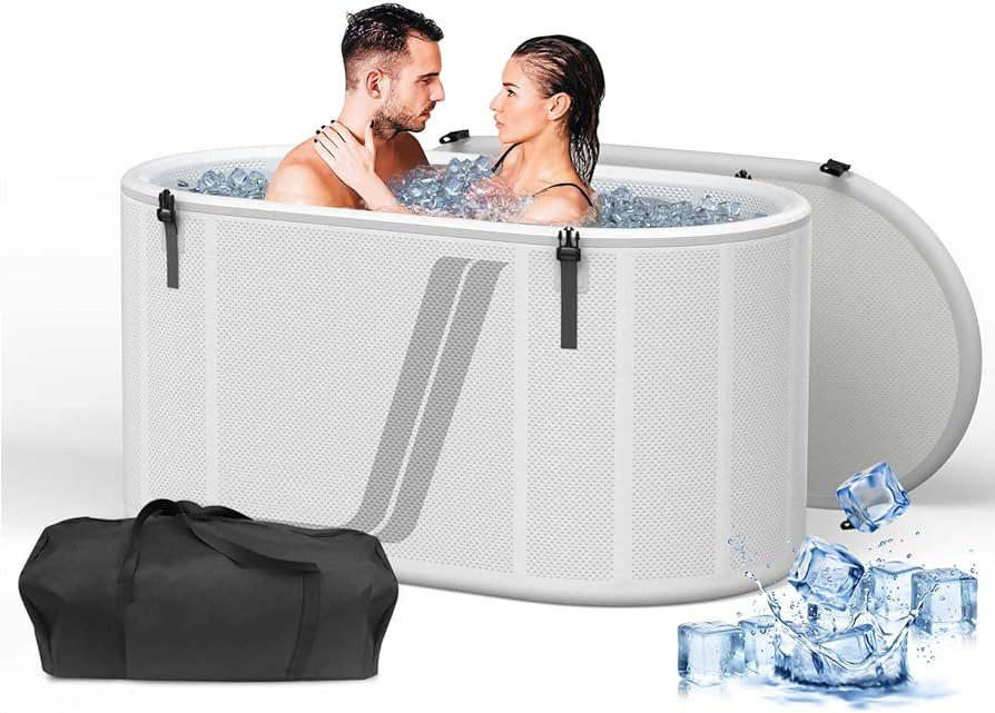 Portable Ice Bath Tub, Cold Plunge Tub with Lid, 212 Gallon Ice Plunge Tub for Home Therapy Ice B... | Amazon (US)