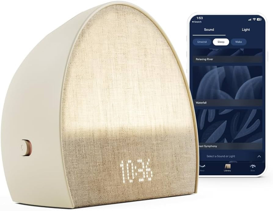 Hatch Restore 2 Sunrise Alarm Clock, Sound Machine, Smart Light (Putty) ー Bedside Dream Machine... | Amazon (US)