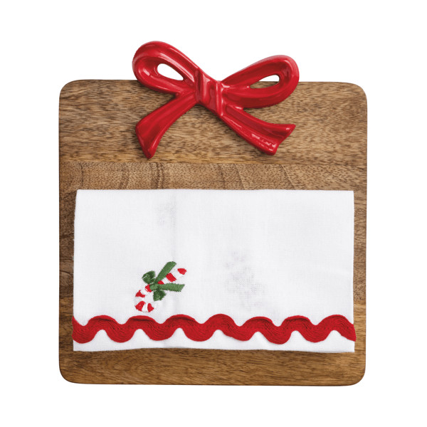 Bow Wood Square Board Set | Mud Pie