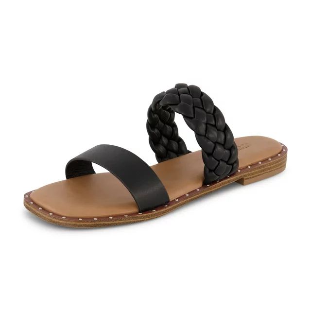 CUSHIONAIRE Women's Varro Braided Slide Sandal +Memory Foam | Walmart (US)