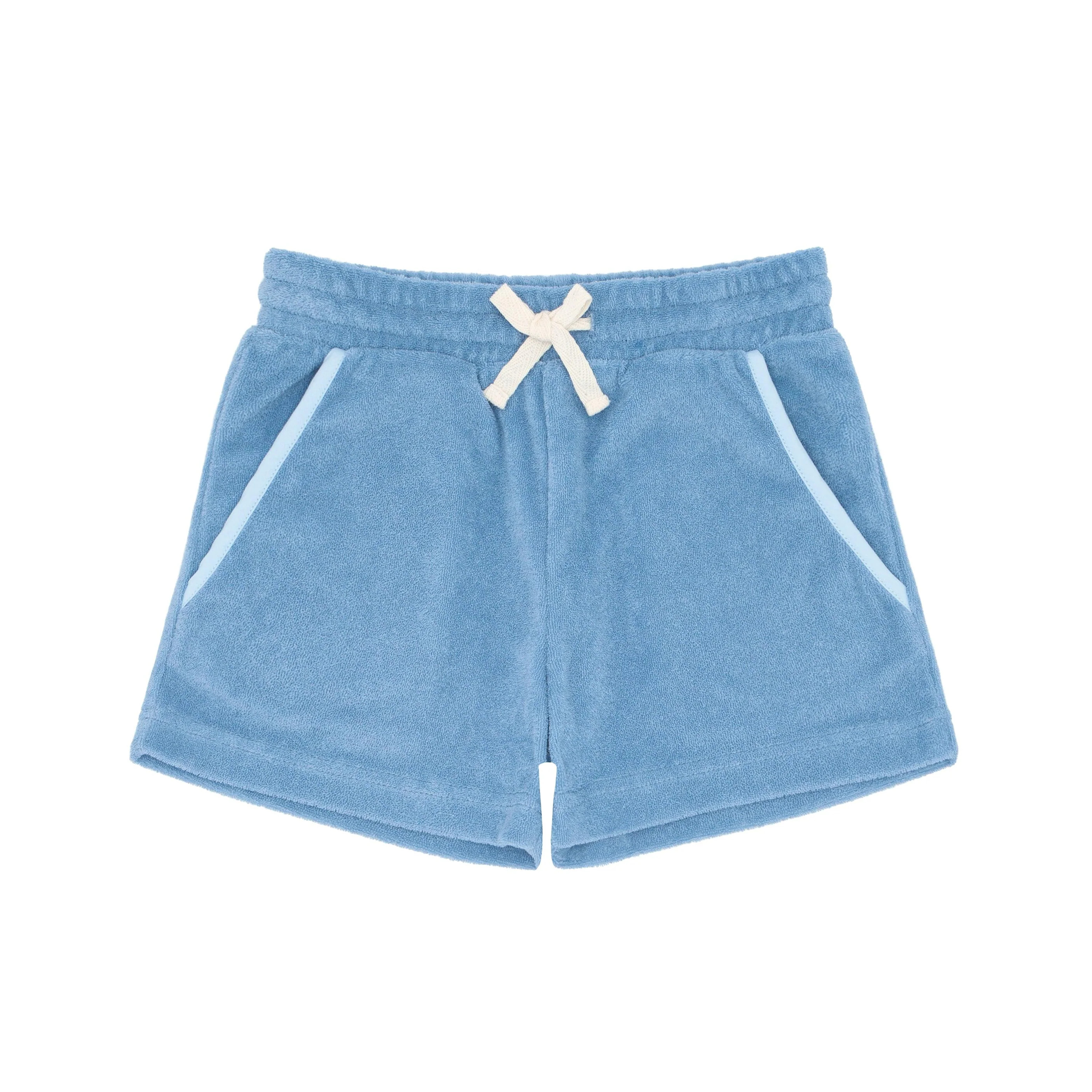 boys freshwater blue terry short | minnow