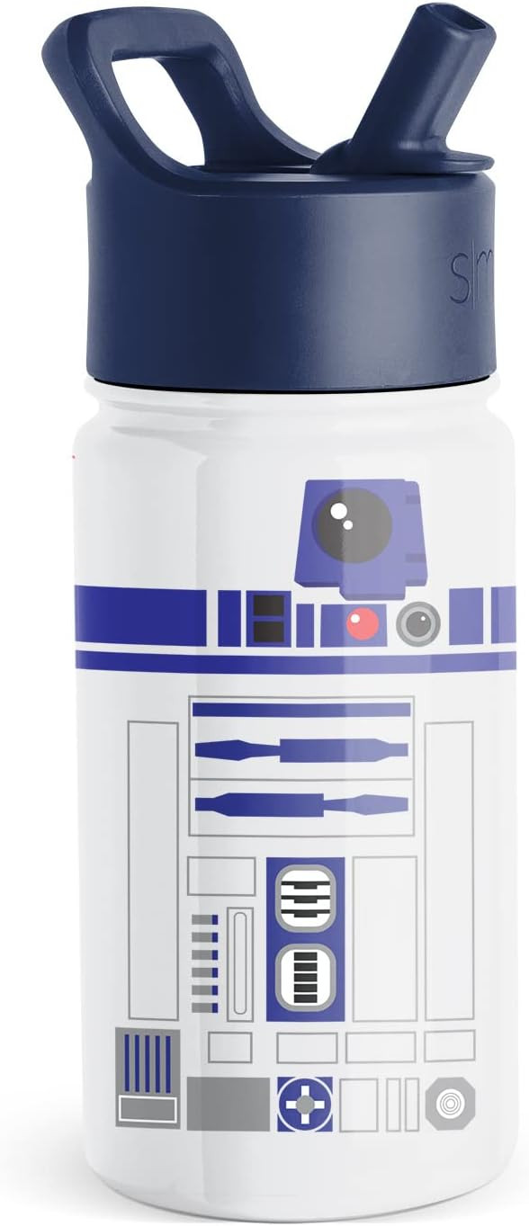 Simple Modern Star Wars R2D2 Kids Water Bottle with Straw Lid | Insulated Stainless Steel Reusabl... | Amazon (US)