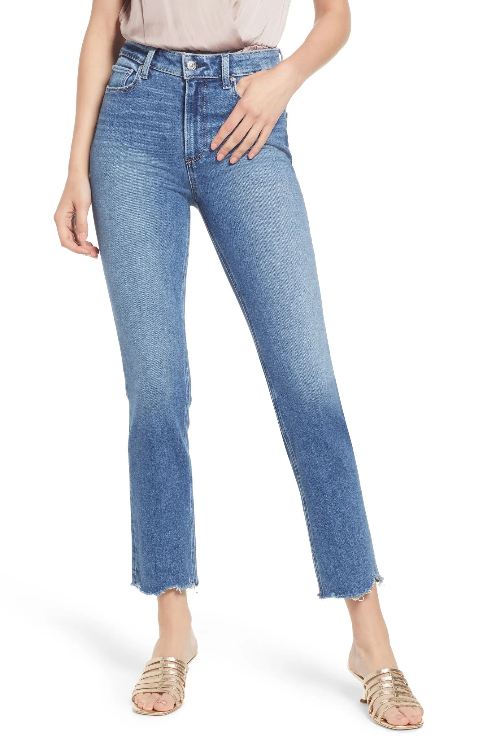 PAIGE Cindy High Waist Straight Leg Jeans | Nordstrom | Nordstrom