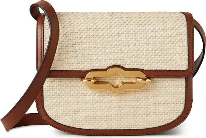 Pimlico Raffia & Leather Shoulder Bag | Nordstrom