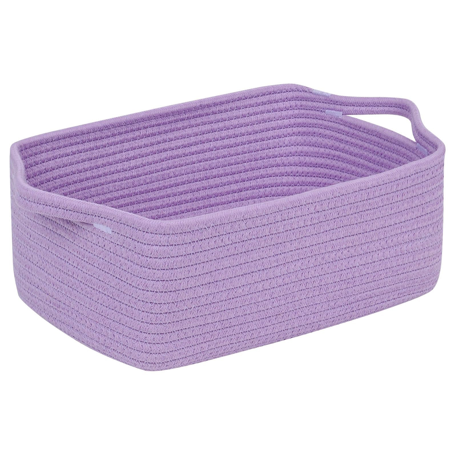 CubesLand Cute and Durable Small Cotton Rope Basket for Organizing, Woven Closet Storage Bin,Shel... | Amazon (CA)