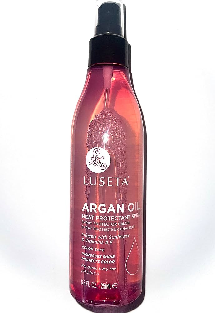 Luseta Argan Oil Heat Protectant Spray, 8.5 fl. Oz. | Amazon (US)