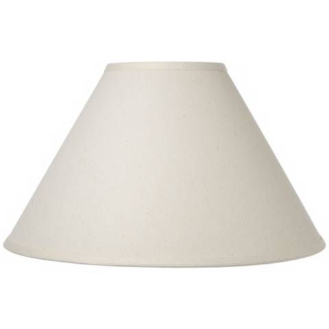 White Linen Hardback Empire Lamp Shade 6x17x11 (Spider) - #W0053 | Lamps Plus | Lamps Plus