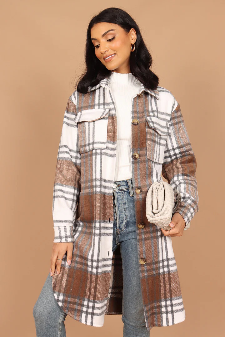 Dion Shacket - Brown Check | Petal & Pup (US)