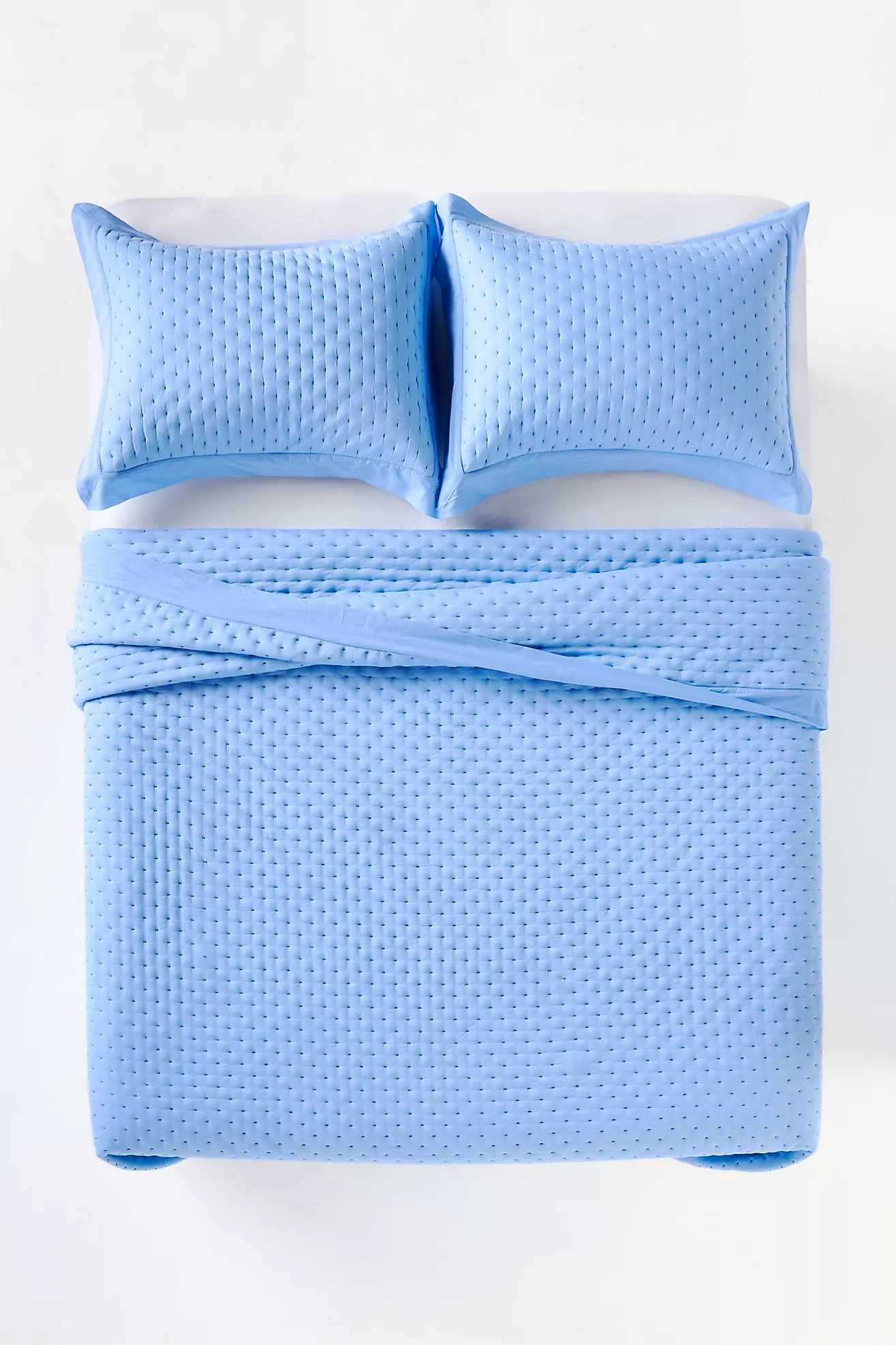 Zina Cotton Embroidered Woven Quilt | Anthropologie (US)