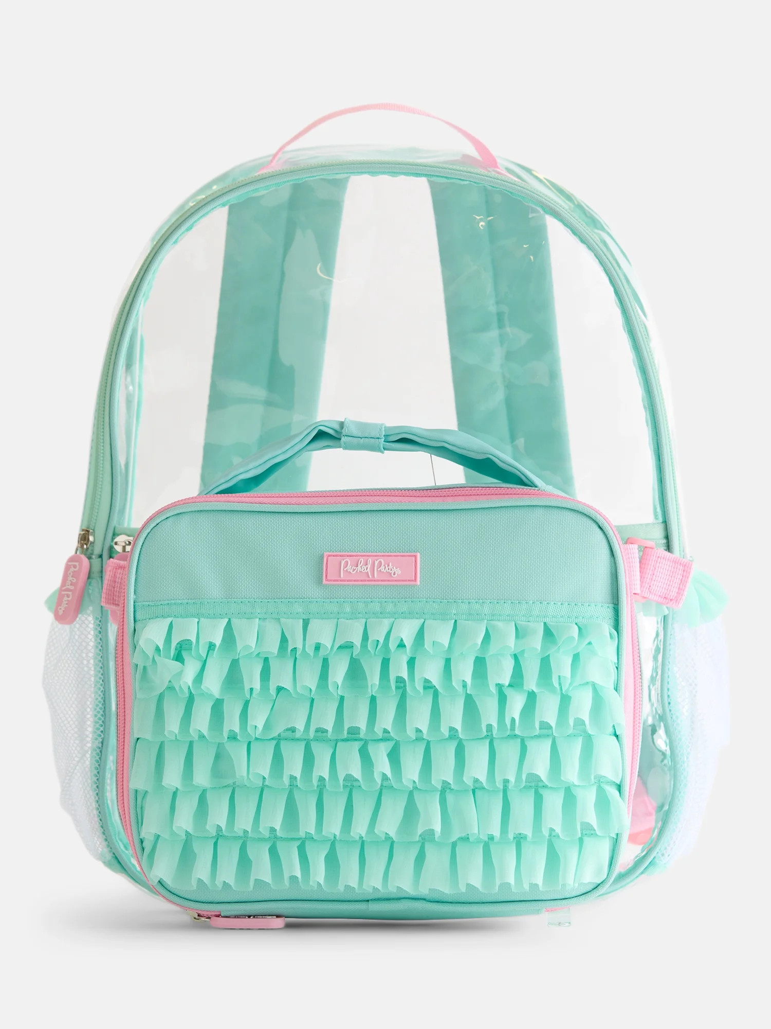 Packed Party Girls Ruffles Clear Backpack and Lunch Box Set | Walmart (US)