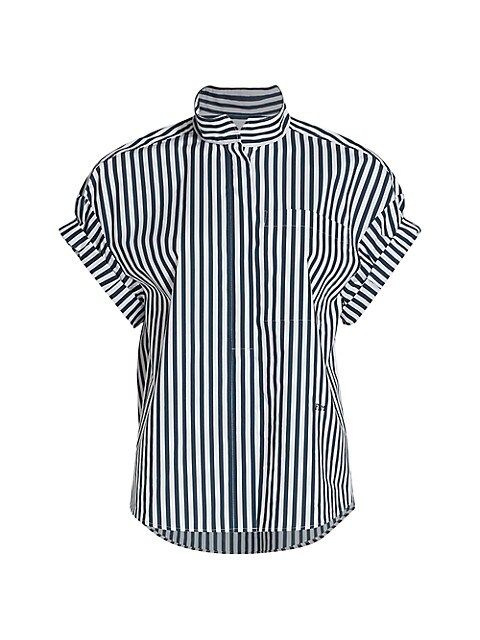 Sheila Striped Cotton Shirt | Saks Fifth Avenue
