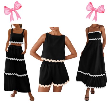 Rick rack dress, two piece sets

#LTKfindsunder50 #LTKSeasonal