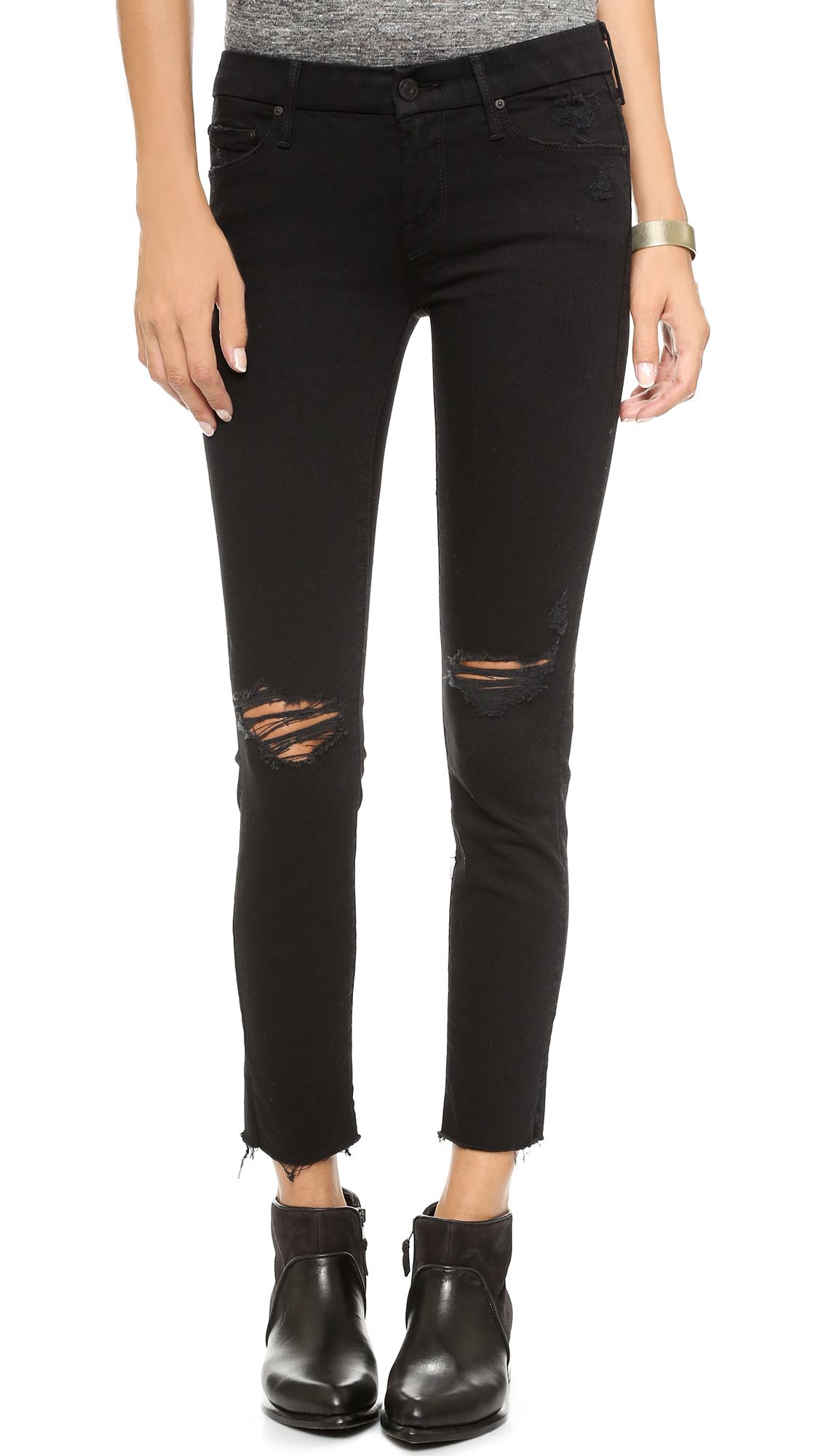 The Looker Frayed Ankle Jeans | Shopbop
