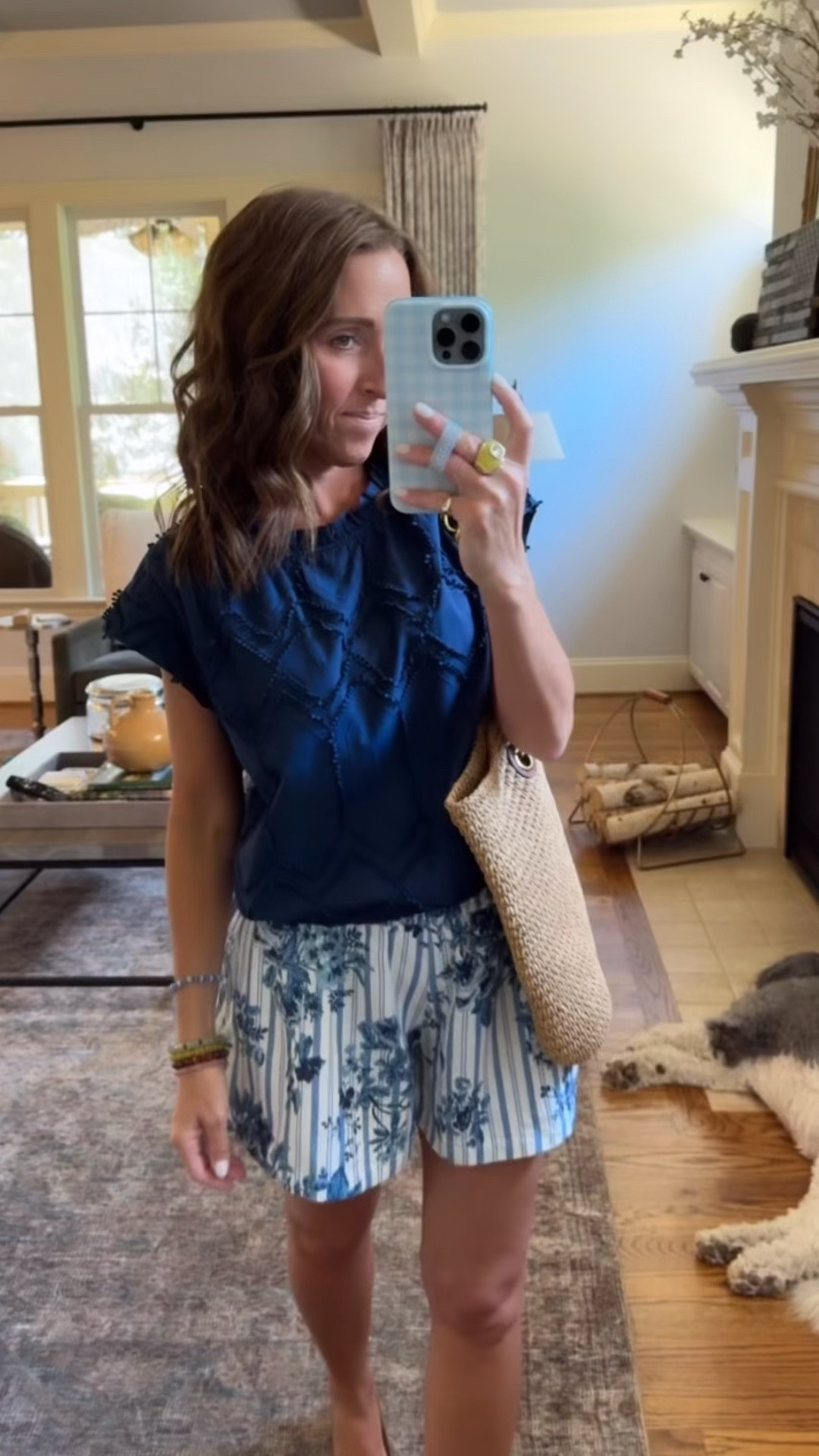 Outfit combo. Somerset linen shorts. 
Both XS

#LTKootd #LTKSeasonal #LTKOver40