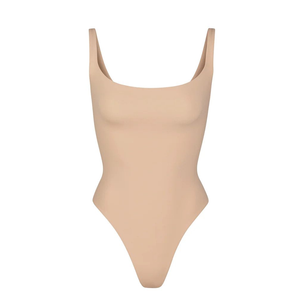 FITS EVERYBODY SQUARE NECK BODYSUIT | CLAY | SKIMS (US)