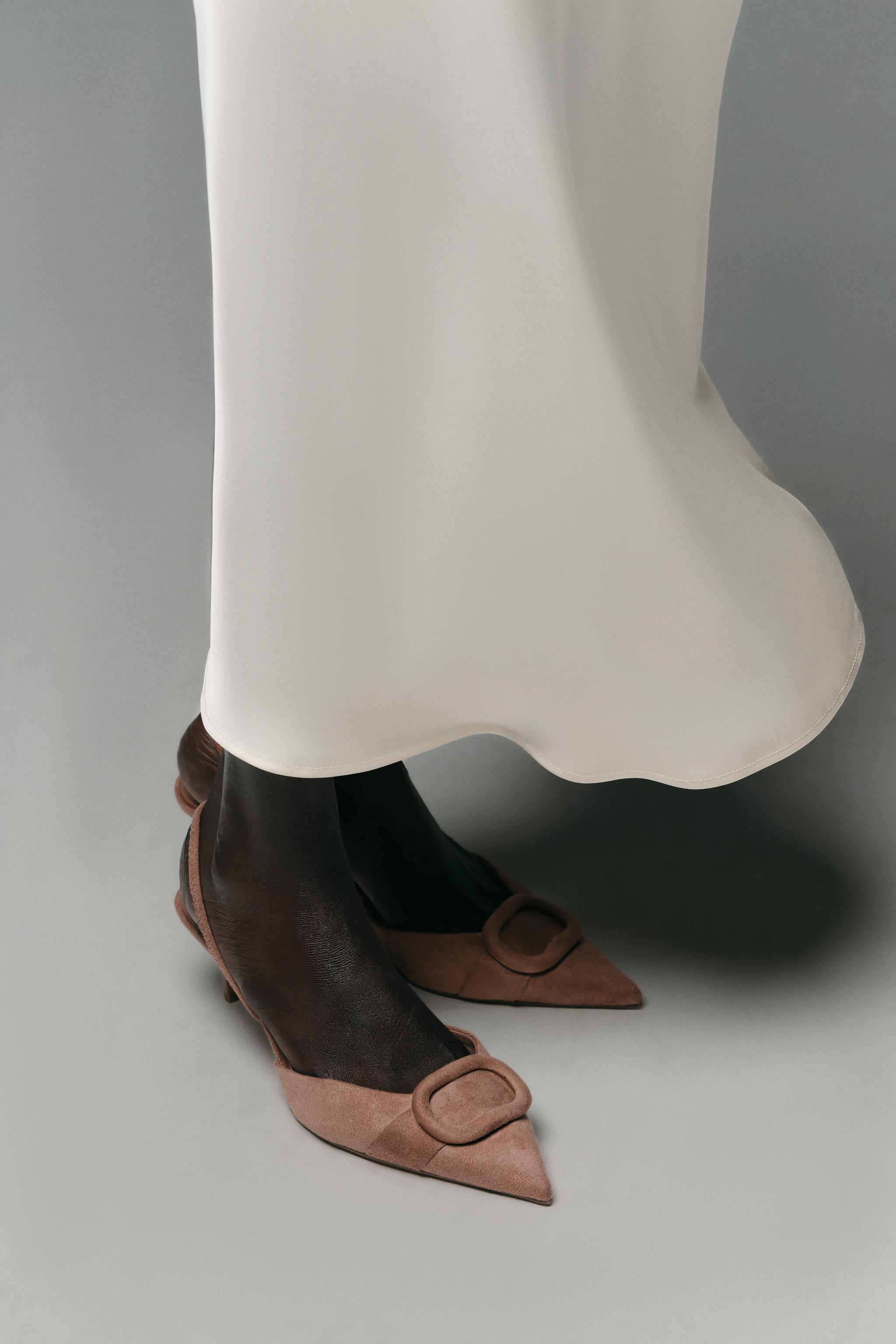 SLINGBACK APPLIQUÉ HEELS | Zara US