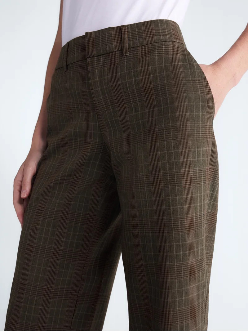 Scoop Women's and Women's Plus Low Rise Crease Trousers, Sizes 0-28W | Walmart (US)