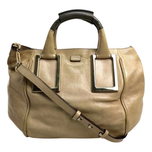 Ethel leather handbag  - Beige 0 | Vestiaire Collective (Global)