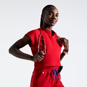 Women's Rafaela Oversized Scrub Top™ - Winning Red · FIGS | FIGS
