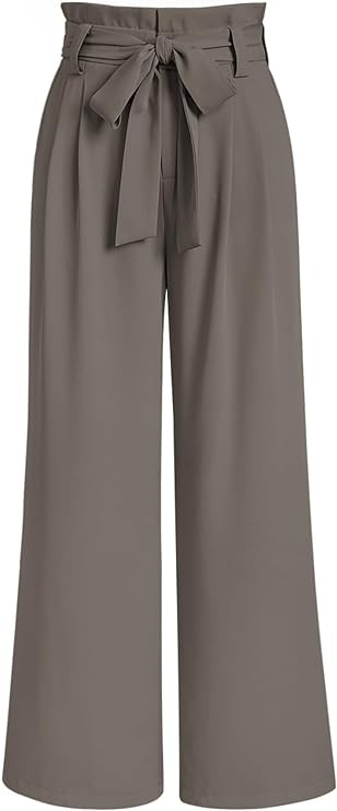 LILLUSORY Wide Leg Dress Pants Women's Paperbag High Waisted Business Casual Trousers with Remova... | Amazon (US)