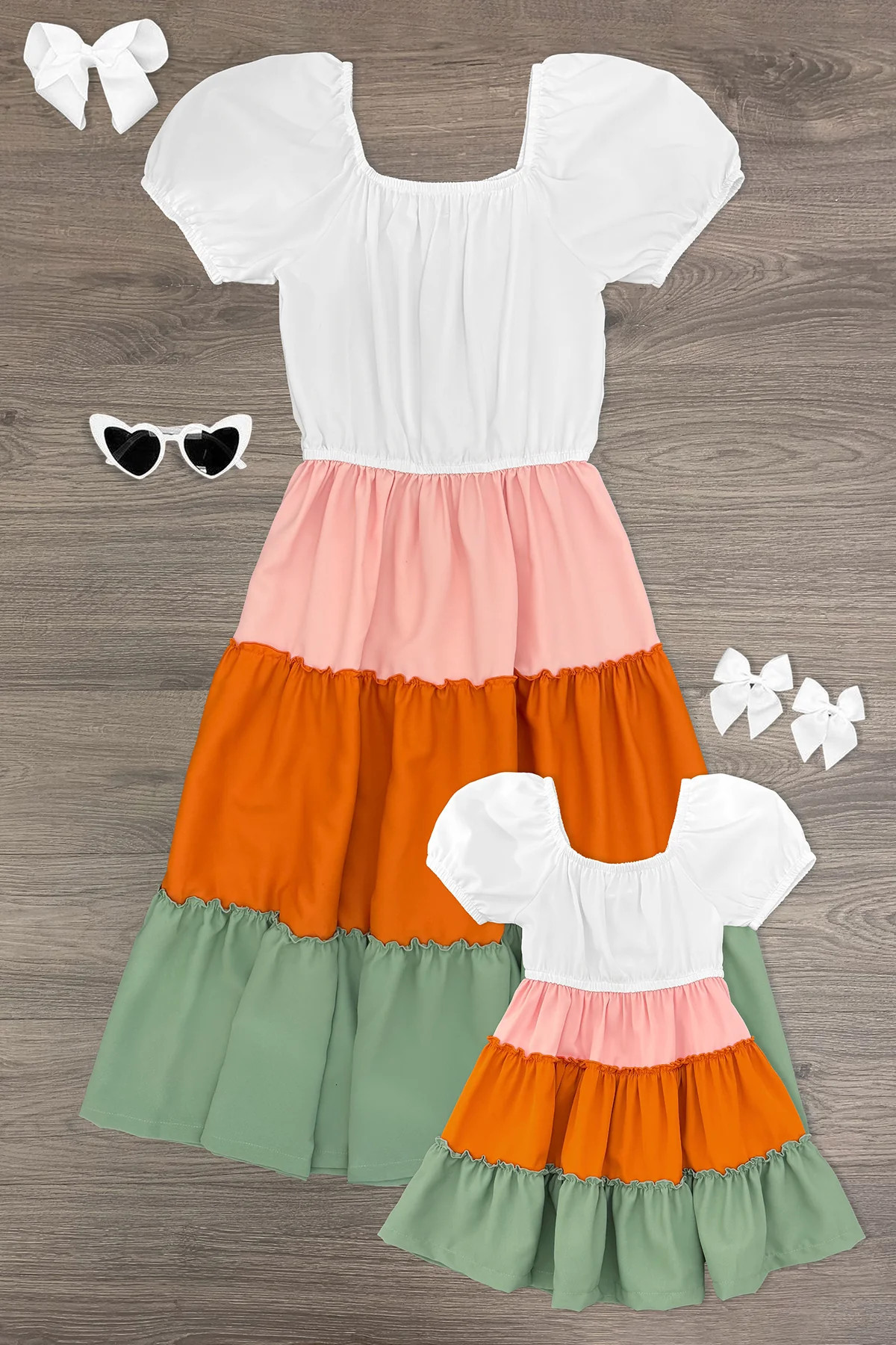 Mom & Me - Tiered Ruffle Dress | Sparkle In Pink