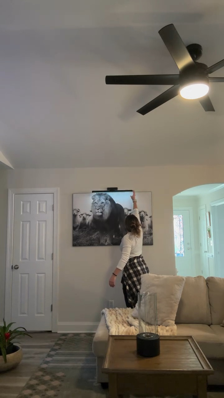 One of our favorite pieces in our new home. The contrast of a lion standing boldly among sheep conveys a strong message of leadership, confidence, and individuality. It symbolizes courage, standing out from the crowd, and embracing one’s strength. The black-and-white tone enhances the dramatic effect, making it a perfect statement piece for inspiration and motivation. 💪

It was hung intentionally in our living room, we did this for a bold and inspiring daily feeling. It sets a powerful tone for the space, reinforcing strength and individuality. We wanted to captive and inspire our tone for each day. 

It has become a powerful focal point in our space, and it reminds us never to back down, be afraid or step back from taking on any and all challenges even the ones we are afraid to take a leap on. 🤍

#homeart #homedecorideas💫 #homeartdecor #bigwallart #bigwallartproject #modernhomedecor #destn8tioninspo #destn8tion #modernhomeideas