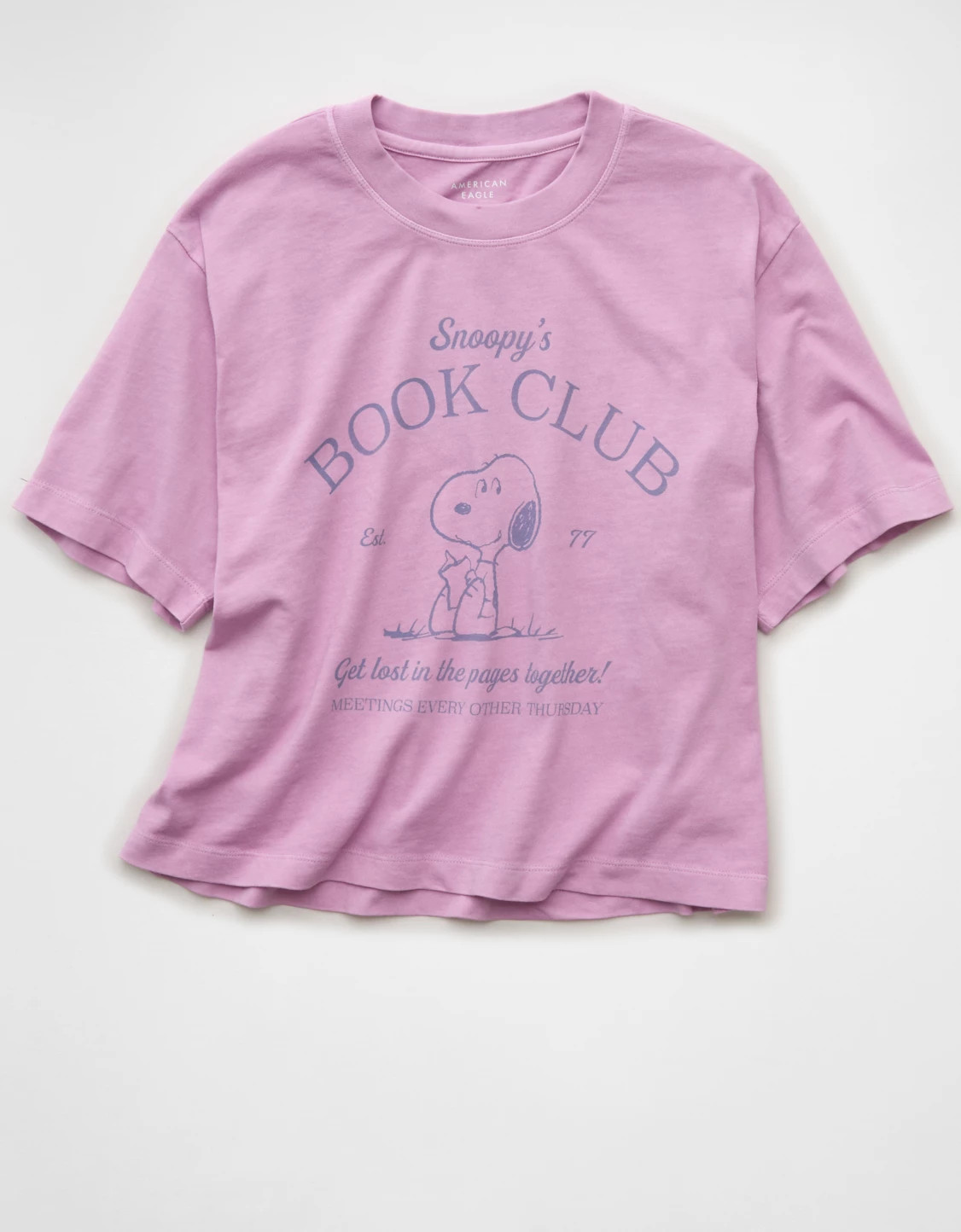 AE Boxy Snoopy Graphic T-Shirt | American Eagle Outfitters (US & CA)
