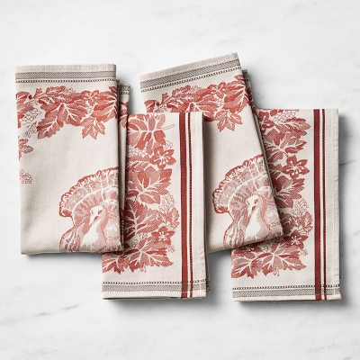 Fall Jacquard Napkins, Set of 4 | Williams Sonoma | Williams-Sonoma