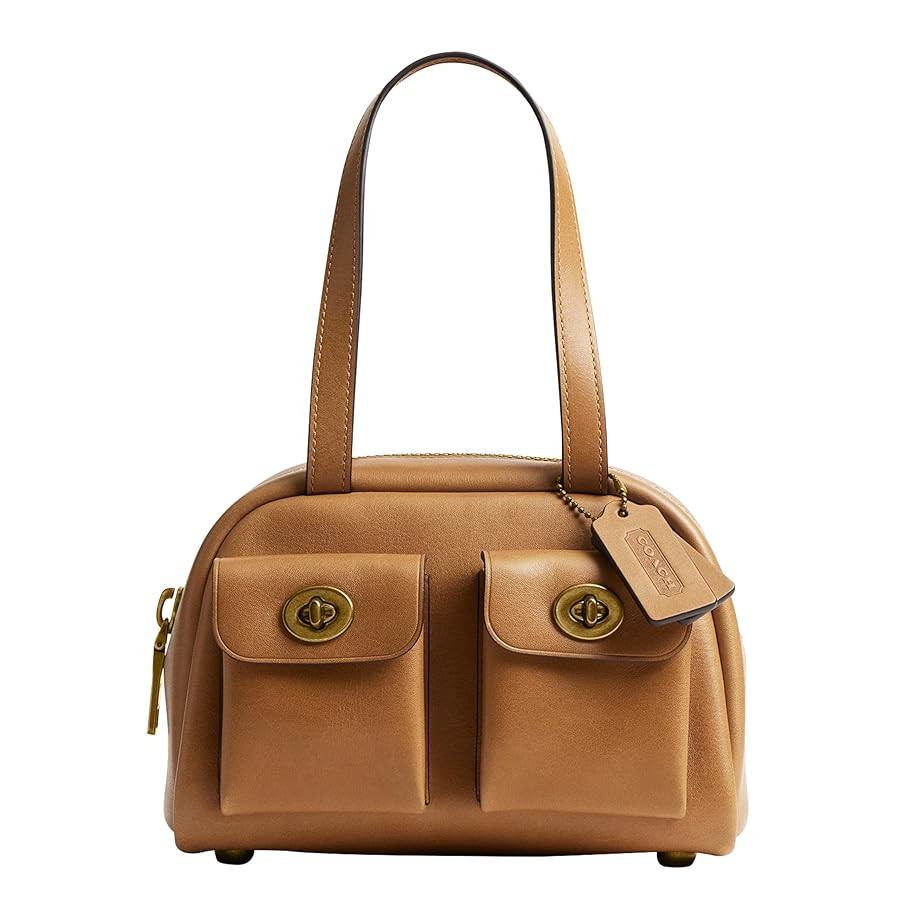 Coach Twin Turnlock Bag 20, 1Z/Toffee | Amazon (US)