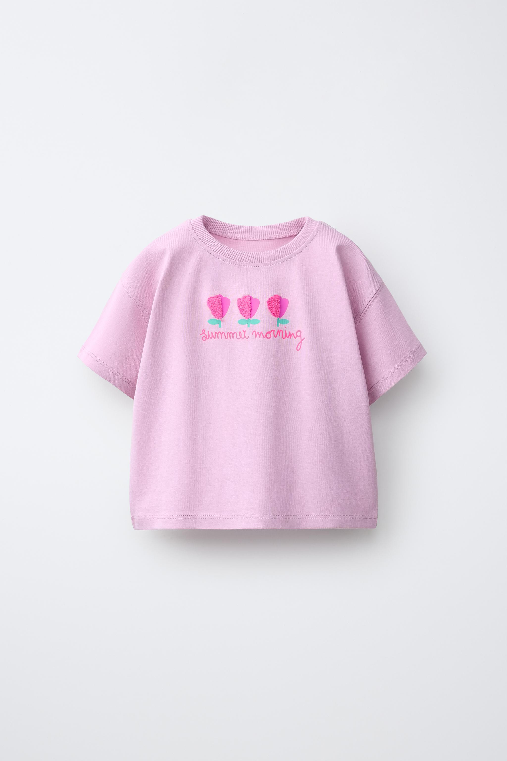 RUFFLY FLORAL PRINT T-SHIRT | Zara US
