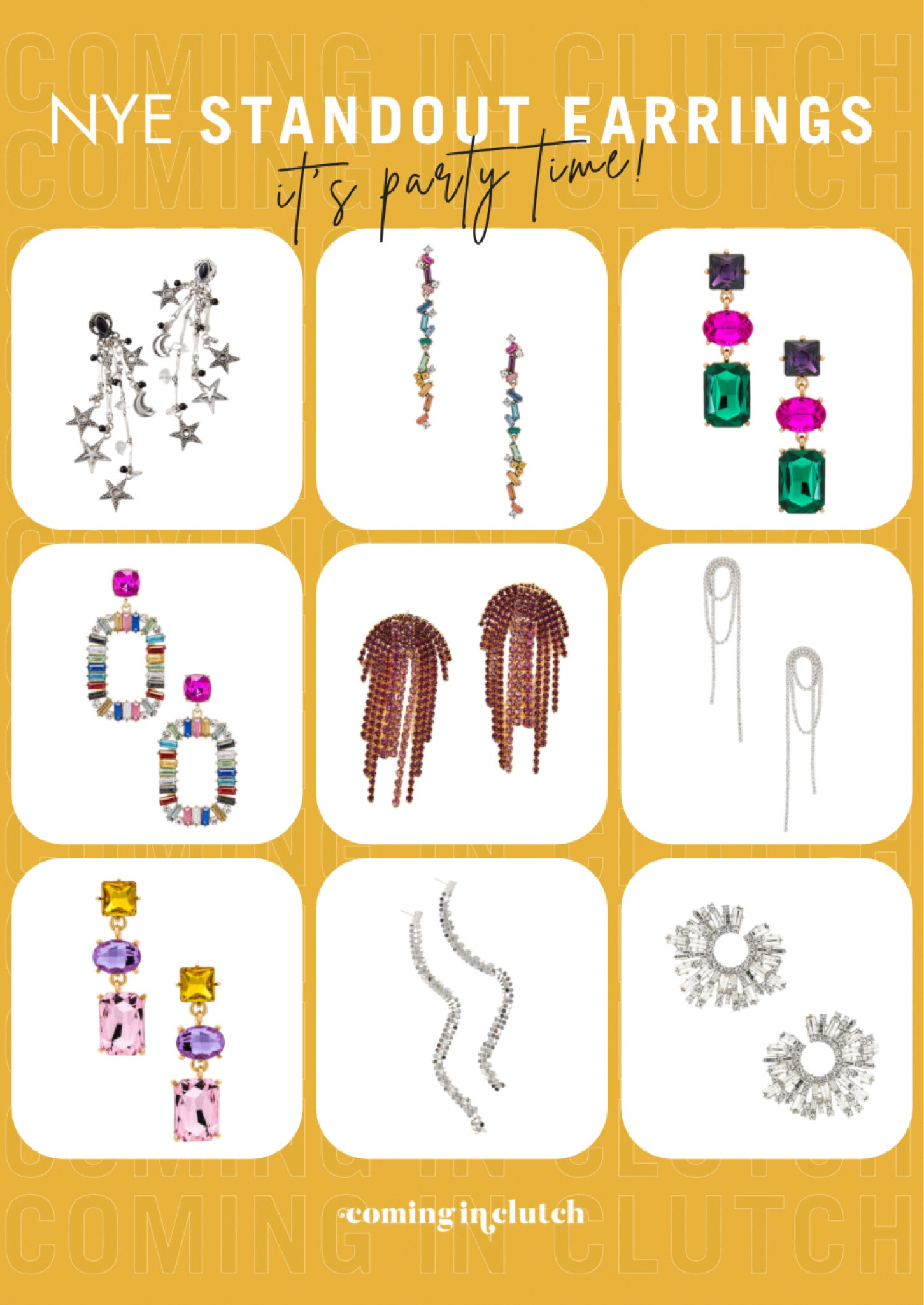 NYE Statement Earrings ✨ NYE statement jewels to jazz up your last night of the year! 

Nye jewelry, Nye earrings, colorful earrings

#LTKstyletip #LTKHoliday #LTKFind