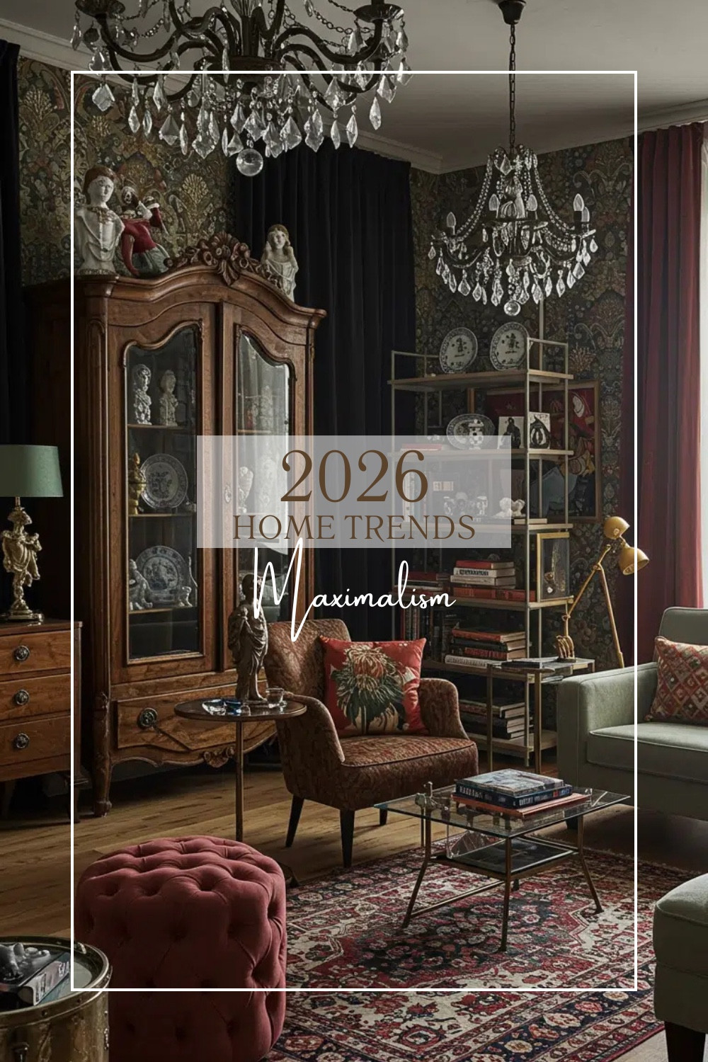 ✨ 2026 is all about maximalism — bold layers, rich textures, and personality-packed spaces that feel lived in and loved. If you’re ready to embrace color, pattern, and statement pieces, this trend is your new best friend. Tap to explore my top maximalist picks for 2026! #HomeTrends2026 #Maximalism #InteriorStyle #HomeInspo #BoldDesign #StatementSpaces
